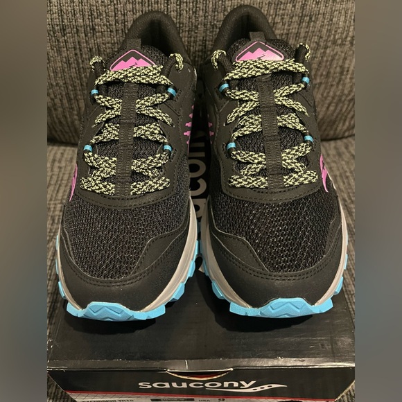 Saucony Women's Excursion TR15 Athletic Shoes size 9 new in box black purple - Picture 2 of 9